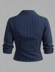 Olithes Navy Stripe Shirt