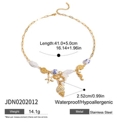Ocean Pearl Conch Necklace