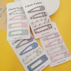 Classic Plaid BB Hair Clips
