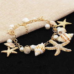 Coastal Pearl Shell Bracelet