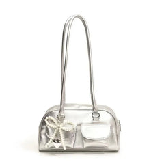 Luxe Bow Pillow Shoulder Bag