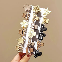 Beige Mini Hair Clip Set