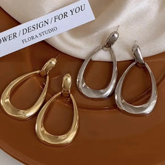 Luxe Geometric Hoop Earrings