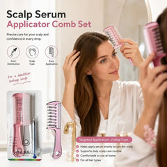 Hair Serum Applicator Comb for Hair Growth Scalp Massage Liquid Dispenser for Essential Oil, Anti Hair Loss Root Treatment Brush
