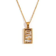 Tarot Moon Gold Necklace