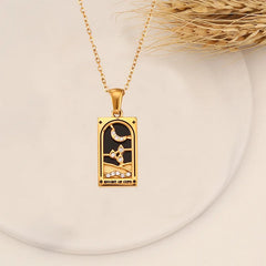 Tarot Arcana Zircon Necklace