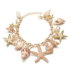Coastal Pearl Shell Bracelet