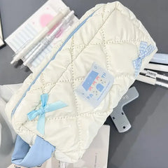 Ivory Butterfly Bow Pencil Case