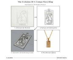 Tarot Moon Gold Necklace
