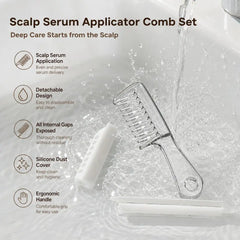 Hair Serum Applicator Comb for Hair Growth Scalp Massage Liquid Dispenser for Essential Oil, Anti Hair Loss Root Treatment Brush