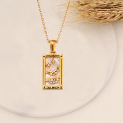 Tarot Arcana Zircon Necklace
