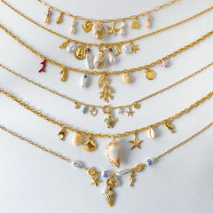Ocean Pearl Conch Necklace