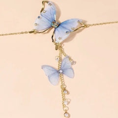 Pearl Butterfly Tulle Necklace