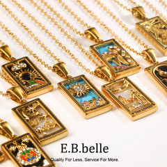 Tarot Moon Gold Necklace