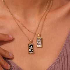 Tarot Arcana Zircon Necklace