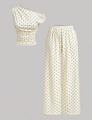 Navy Polka Dot Co-Ord Set