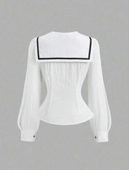 Sweetra Noir Sailor Blouse