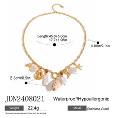 Ocean Pearl Conch Necklace