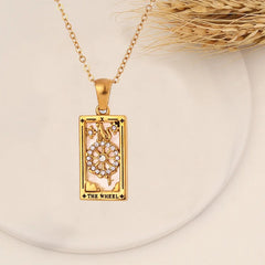 Tarot Arcana Zircon Necklace