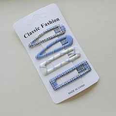 Classic Plaid BB Hair Clips