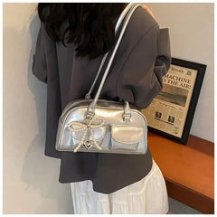 Luxe Bow Pillow Shoulder Bag