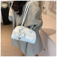 Luxe Bow Pillow Shoulder Bag