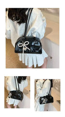 Luxe Bow Pillow Shoulder Bag