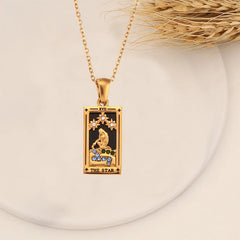 Tarot Arcana Zircon Necklace