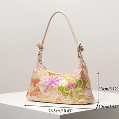 Floral Sequin Evening Bag