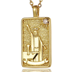 Tarot Arcana Zircon Necklace
