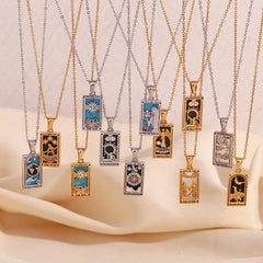 Tarot Moon Gold Necklace