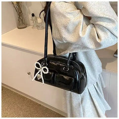 Luxe Bow Pillow Shoulder Bag