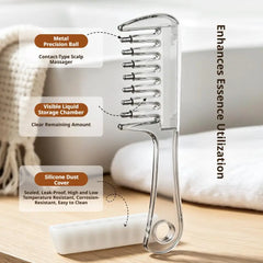 Hair Serum Applicator Comb for Hair Growth Scalp Massage Liquid Dispenser for Essential Oil, Anti Hair Loss Root Treatment Brush