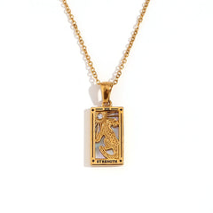 Tarot Moon Gold Necklace