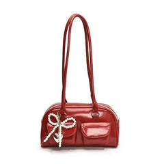 Luxe Bow Pillow Shoulder Bag