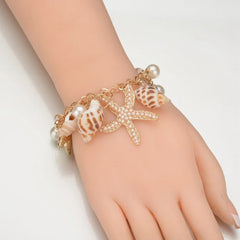 Coastal Pearl Shell Bracelet