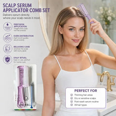 Hair Serum Applicator Comb for Hair Growth Scalp Massage Liquid Dispenser for Essential Oil, Anti Hair Loss Root Treatment Brush