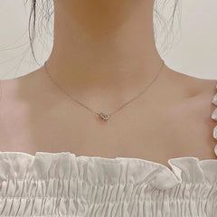 Luxe Double-Ring Zircon Necklace