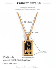 Tarot Moon Gold Necklace