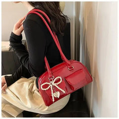 Luxe Bow Pillow Shoulder Bag