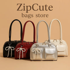 Luxe Bow Pillow Shoulder Bag