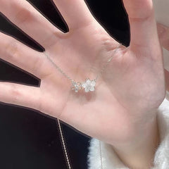Zircon Cherry Blossom Necklace