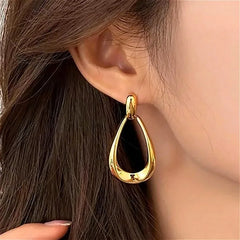Luxe Geometric Hoop Earrings