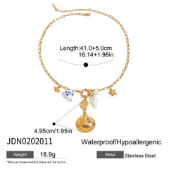 Ocean Pearl Conch Necklace