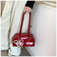 Luxe Bow Pillow Shoulder Bag
