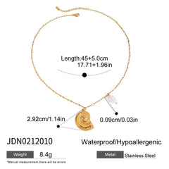 Ocean Pearl Conch Necklace