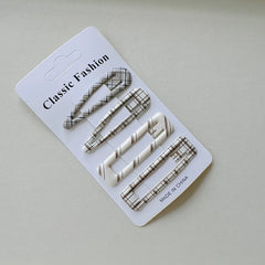 Classic Plaid BB Hair Clips