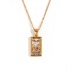 Tarot Moon Gold Necklace
