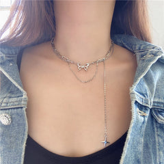 Pearl Butterfly Tulle Necklace