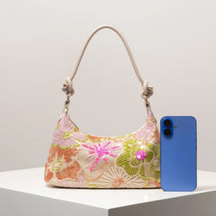 Floral Sequin Evening Bag